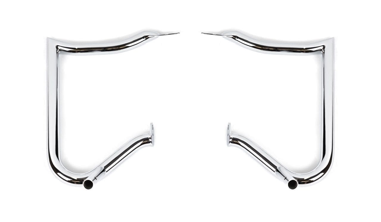 Factory 47 Anarchy Rear Bag Guards, Chrome, Touring '97'23 RUSH BIKES