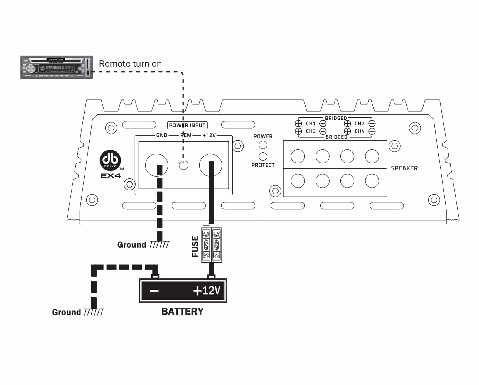 Euphoria Xpert 5 Channel Full Range Class D Amplifier RUSH BIKES